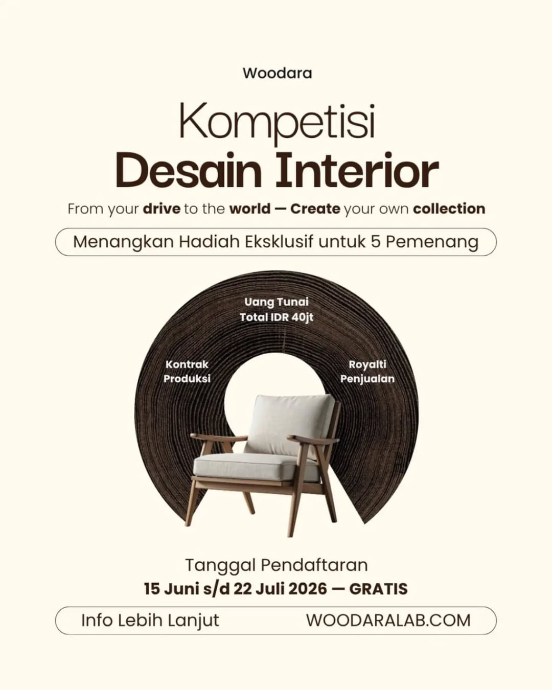 WOODARA INDONESIAN FURNITURE DESIGN CONTEST 2026 - Poster 2