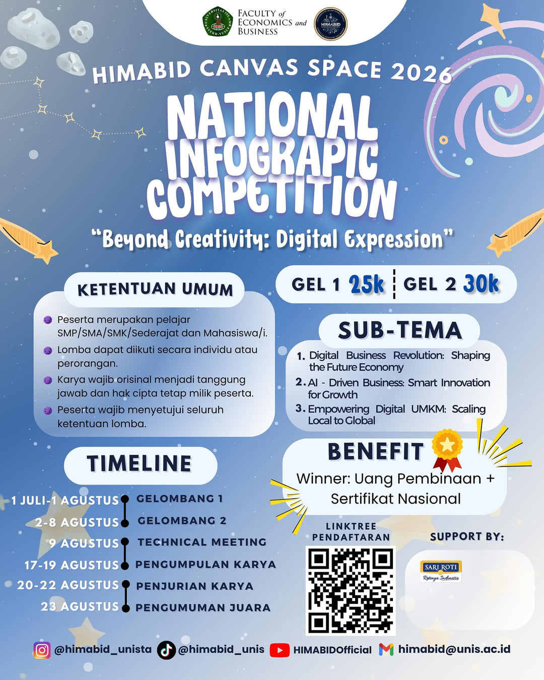 HIMABID CANVAS SPACE 2026 National Infographics Competition - Poster 2