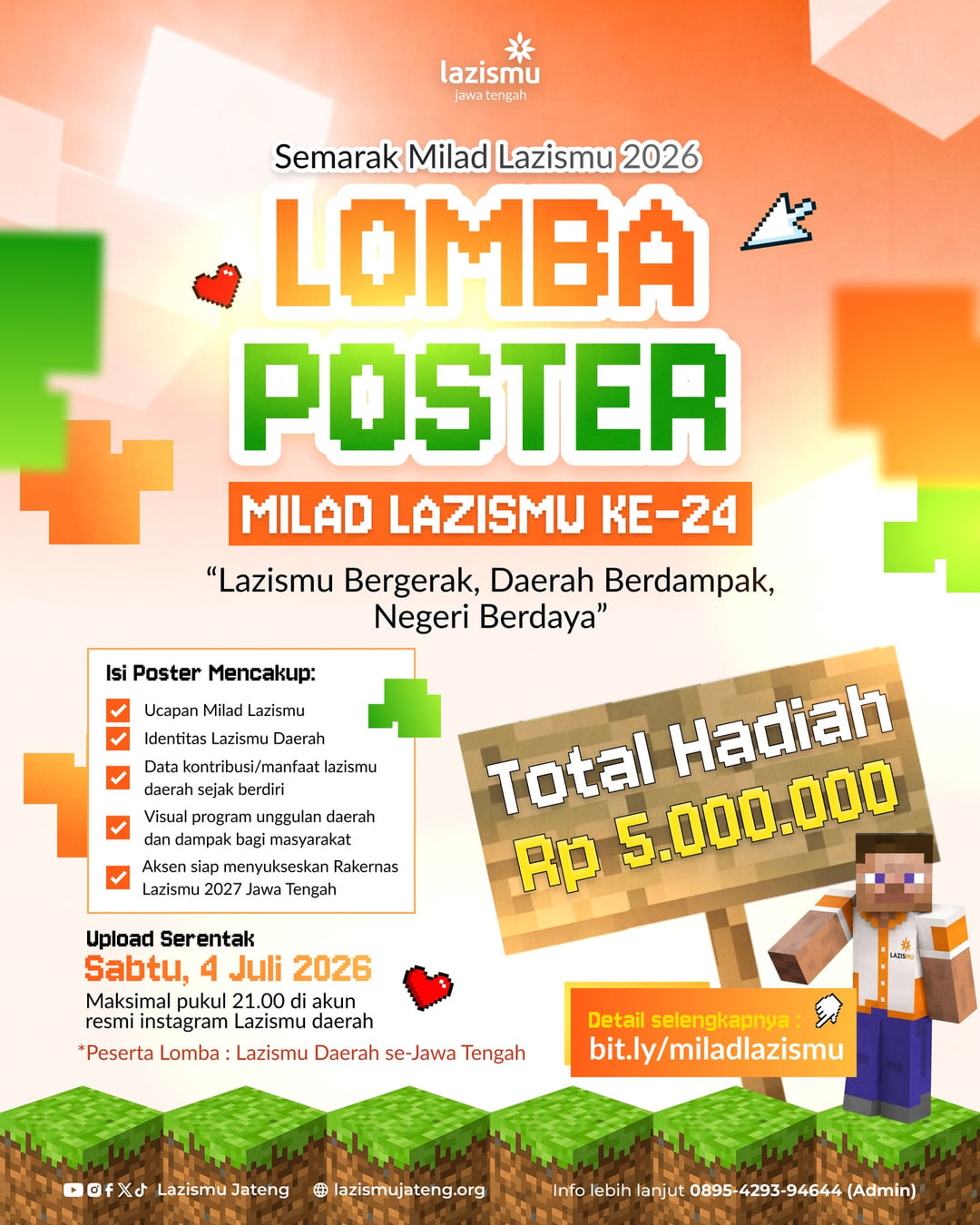 Lomba Poster Milad Lazismu ke-24 - Poster 2