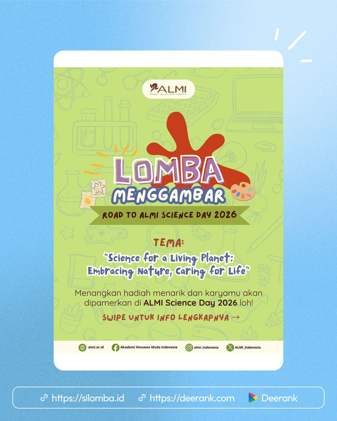 Lomba Menggambar Road to ALMI Science Day 2026 - Poster 1