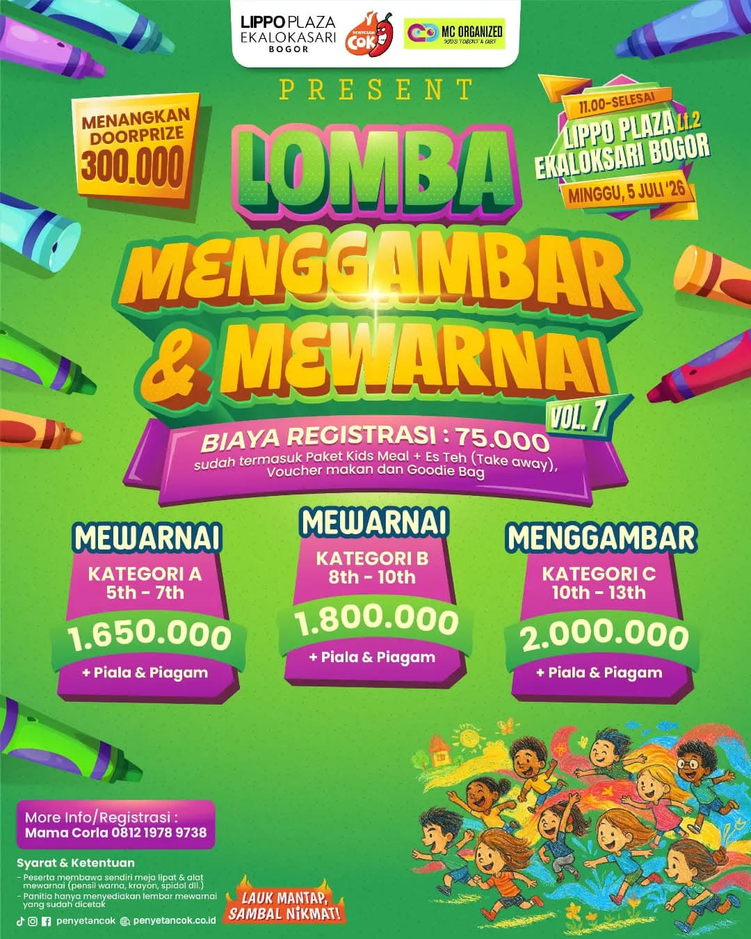 Lomba Menggambar & Mewarnai Vol. 7 - Poster 2
