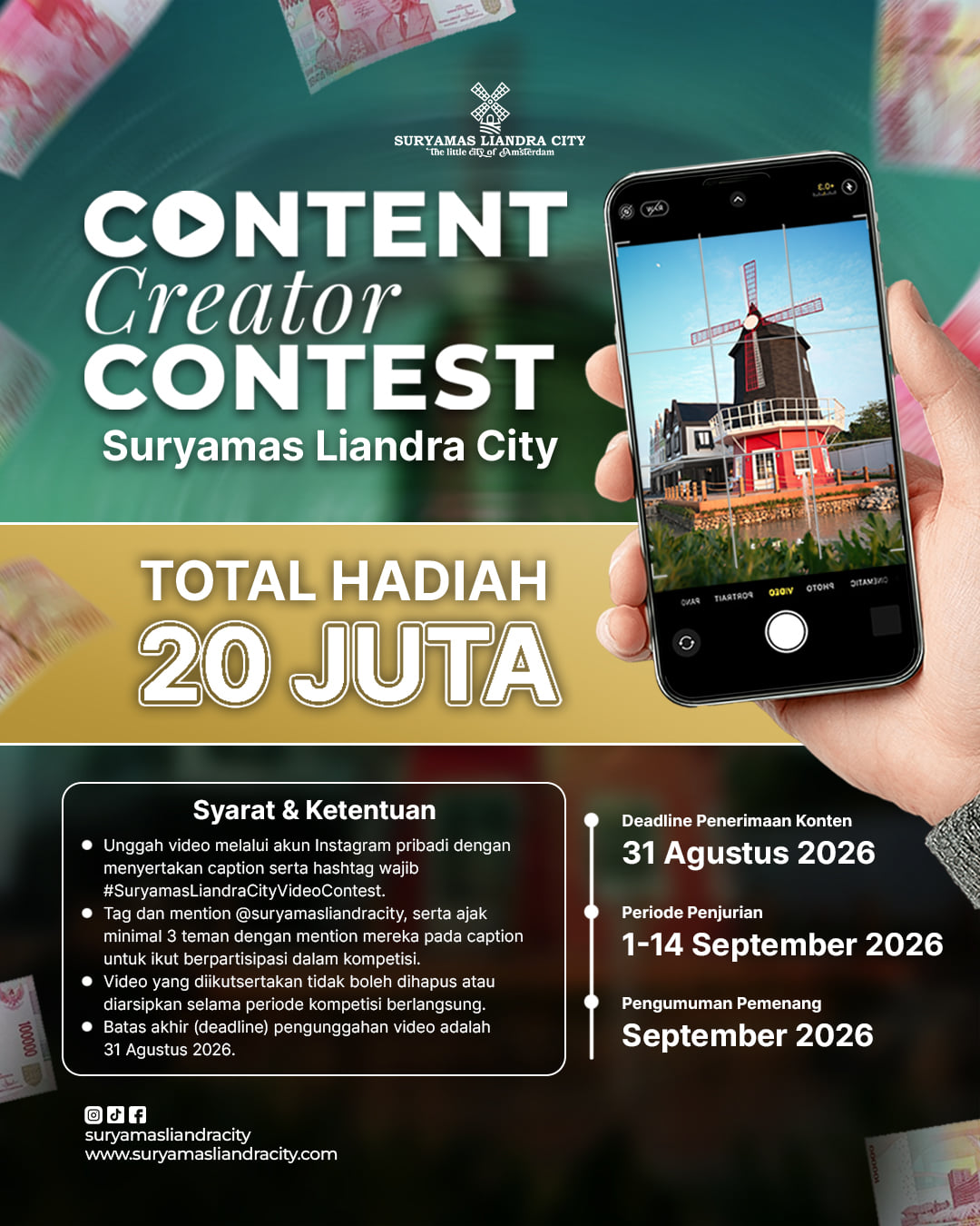 CONTENT CREATOR CONTEST ā SURYAMAS LIANDRA CITY - Poster 2