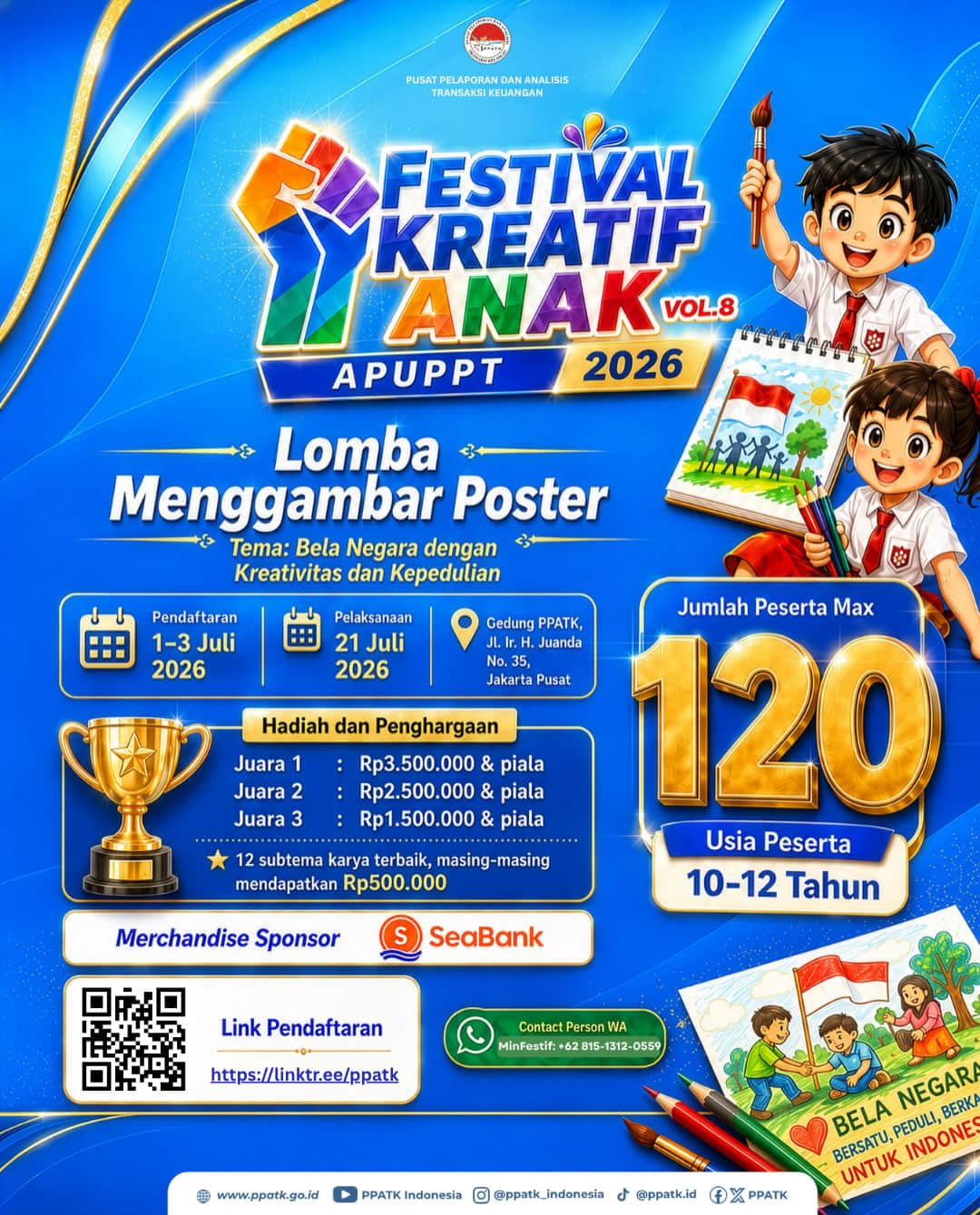Festival Kreatif Anak APUPPT Vol. 8 Tahun 2026 - Lomba Menggambar Poster - Poster 2