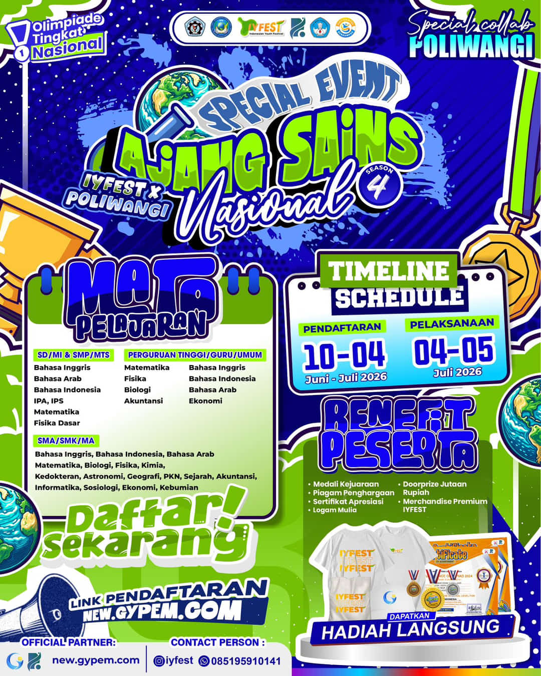 Ajang Sains Nasional (ASN) Season 4 – IYFEST X POLIWANGI - Poster 2