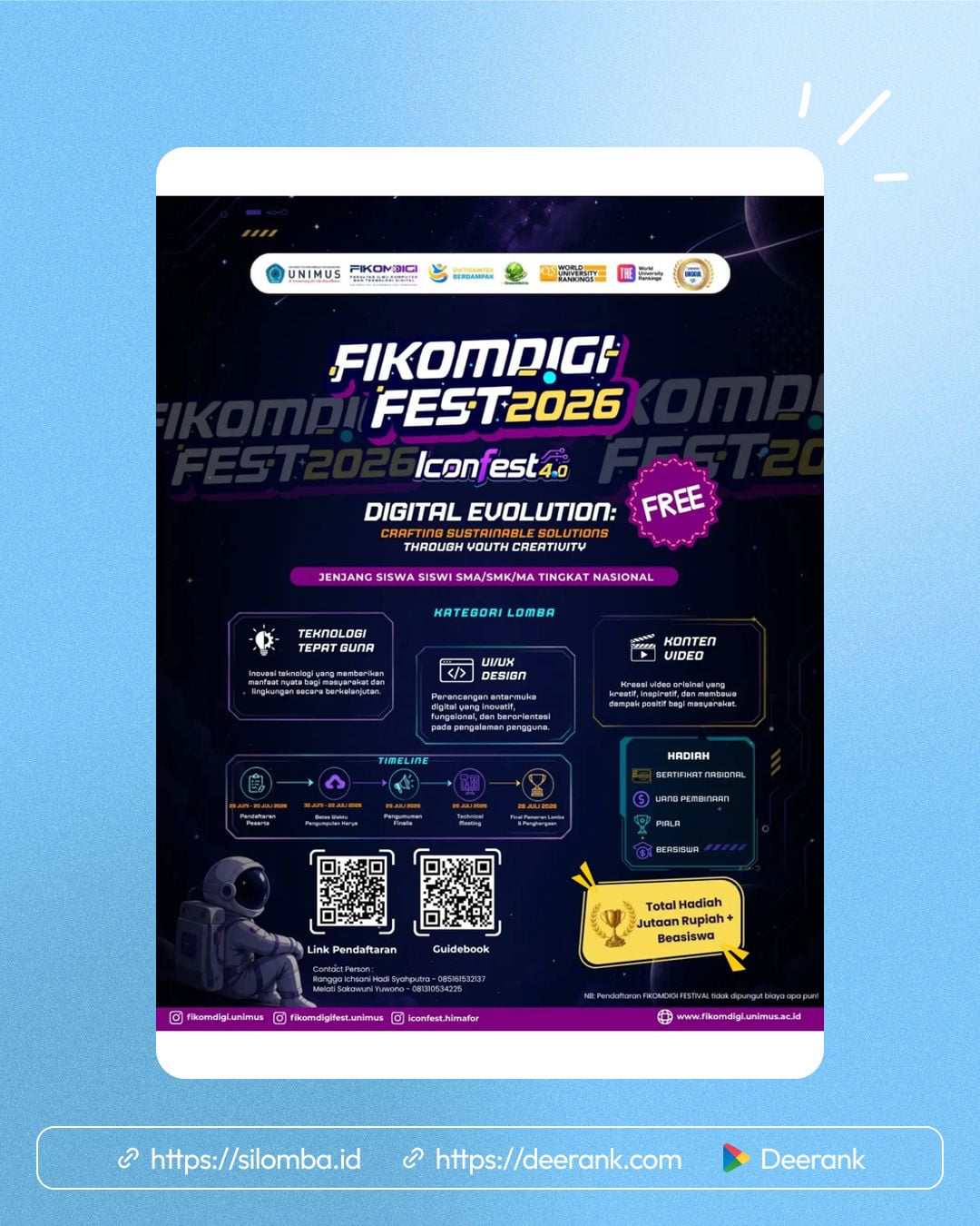 FIKOMDIGI FEST 2026 x ICONFEST 4.0 - Poster 1