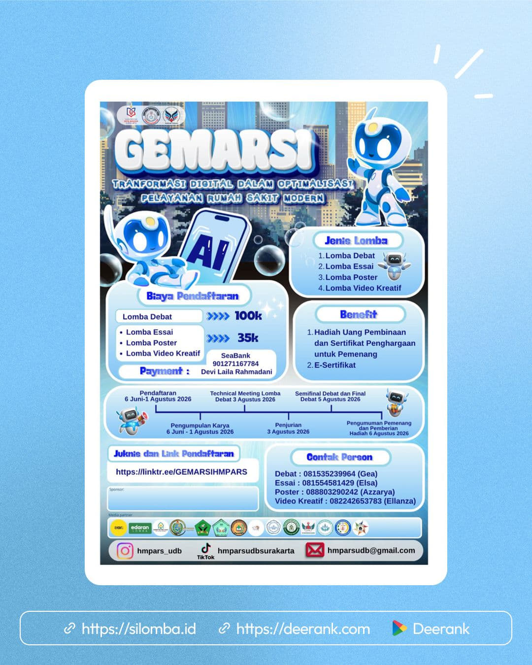 GEMARSI 2026 (Gebyar Mahasiswa Administrasi Rumah Sakit) - Poster 1