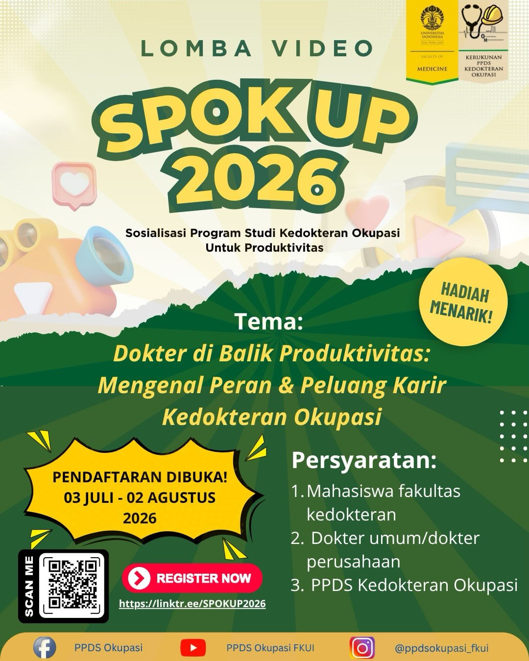 Lomba Video SPOKUP 2026 - Poster 2