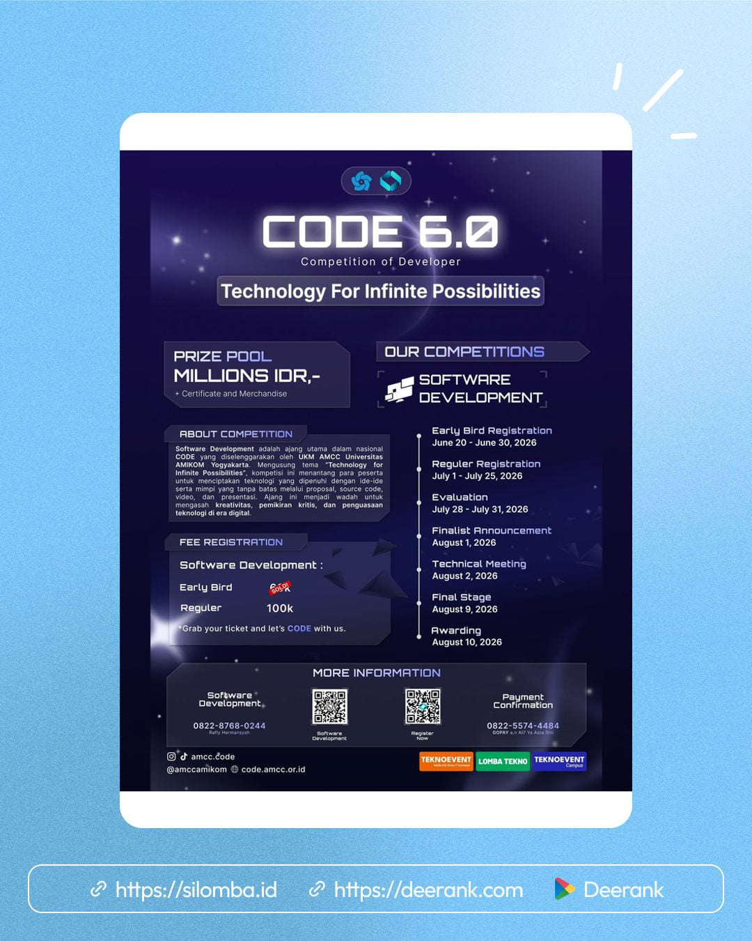 CODE 6.0 – National IT Competition 2026 - Poster 1