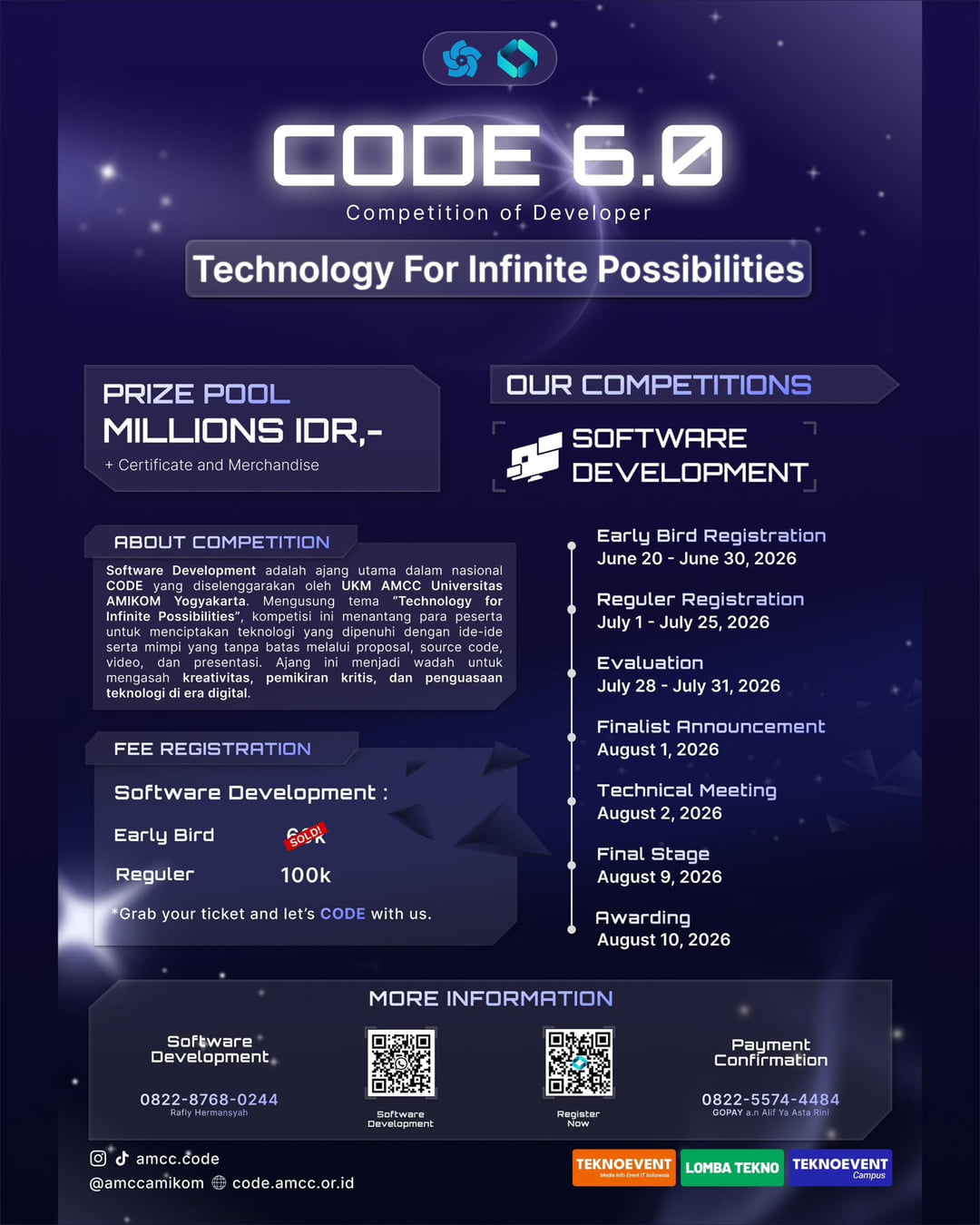 CODE 6.0 – National IT Competition 2026 - Poster 2