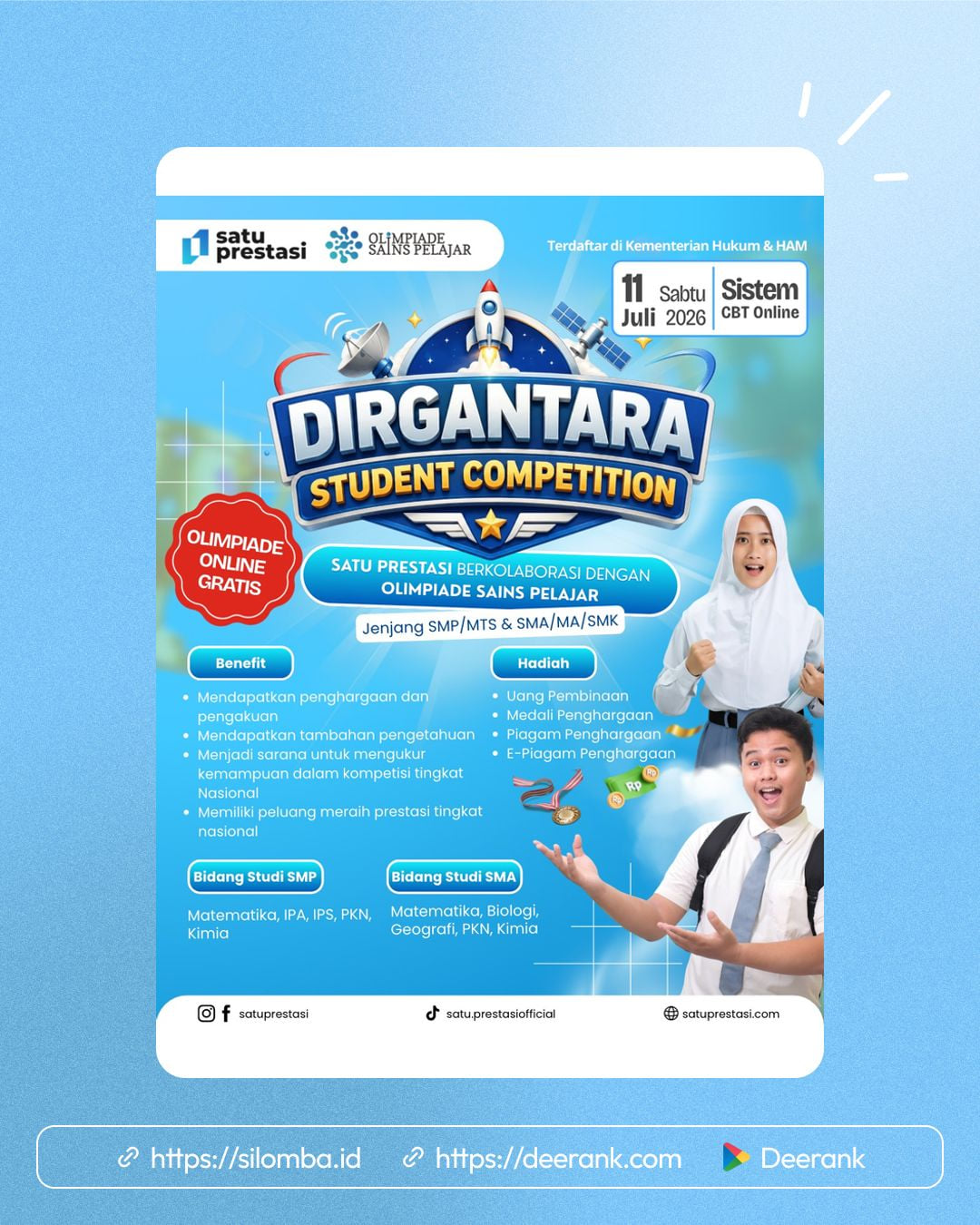 DIRGANTARA STUDENT COMPETITION - Poster 1