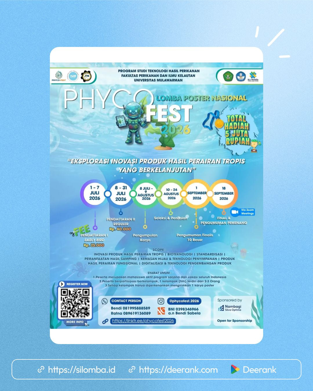 Lomba Poster Nasional PHYCO-FEST 2026 - Poster 1