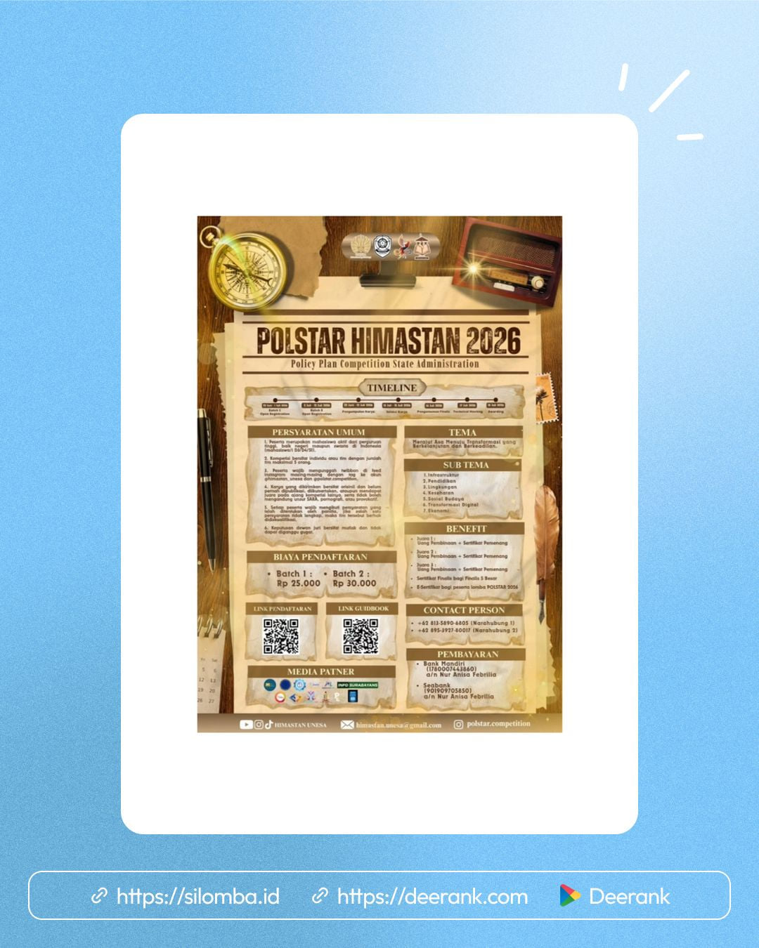 Policy Plan Competition State Administration (POLSTAR) 2026 - Poster 1
