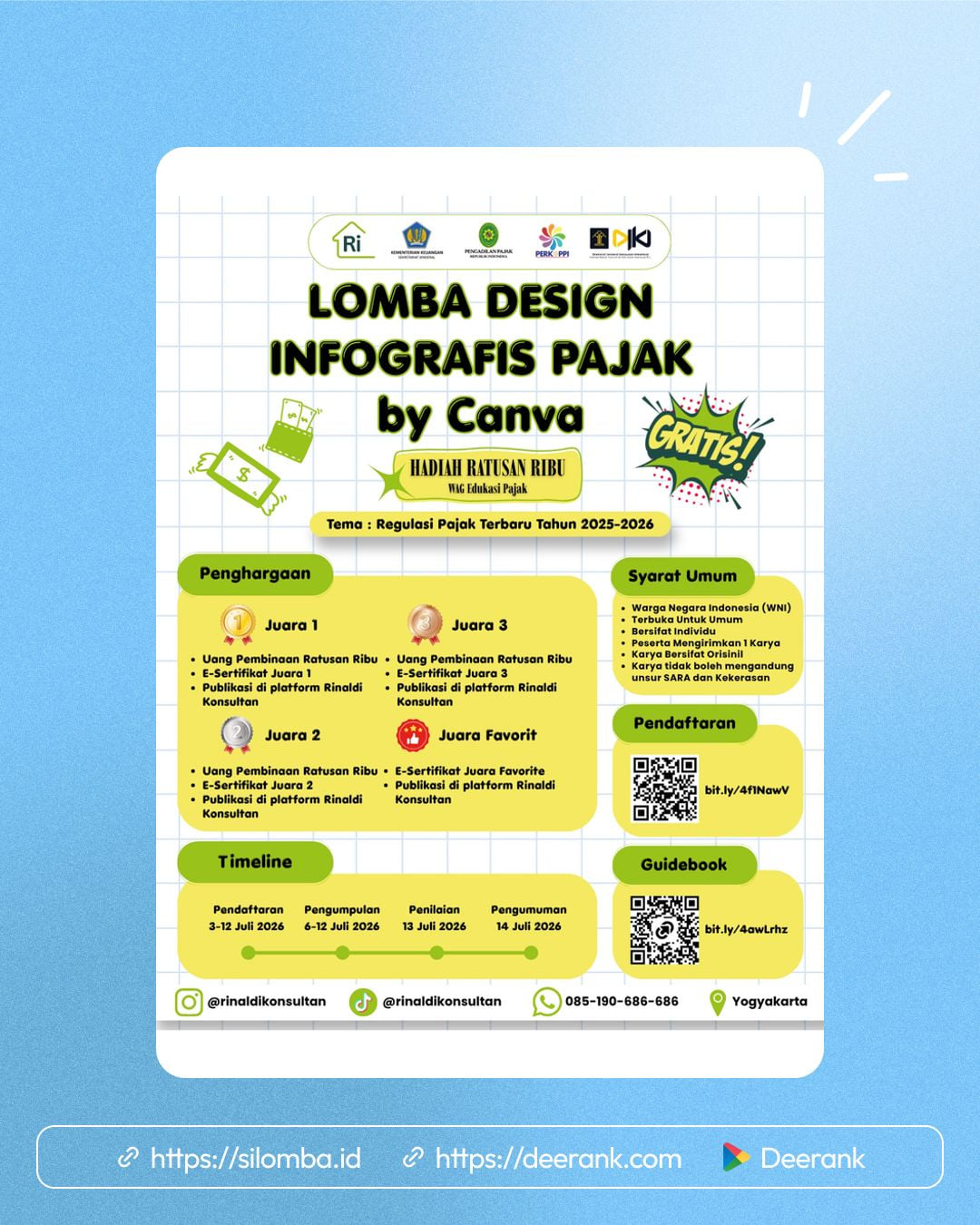 Lomba Design Infografis Pajak by Canva - Poster 1