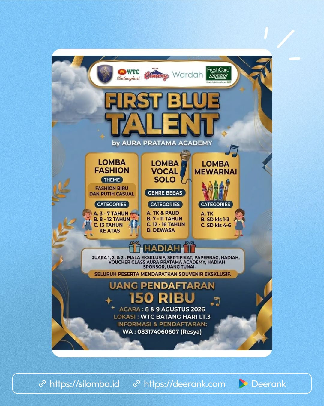 FIRST BLUE TALENT by Aura Pratama Academy - Poster 1