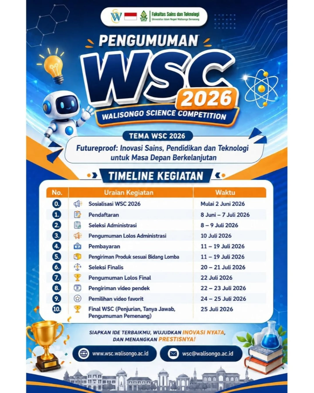 Walisongo Science Competition 2026 - Poster 2