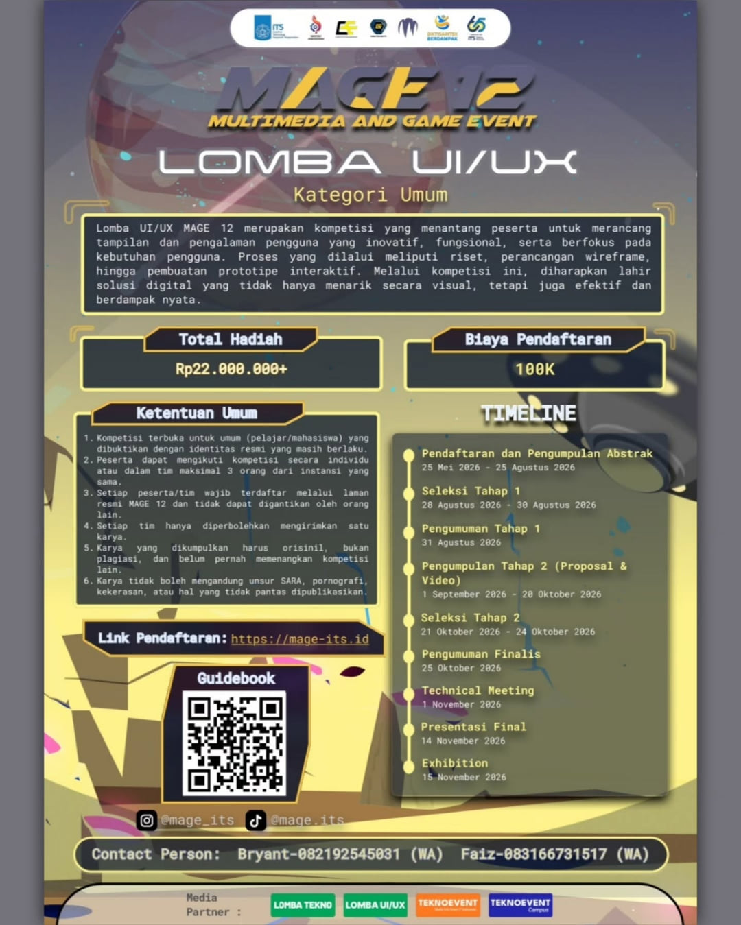 MAGE 12 - Lomba UI/UX Design Competition - Poster 2