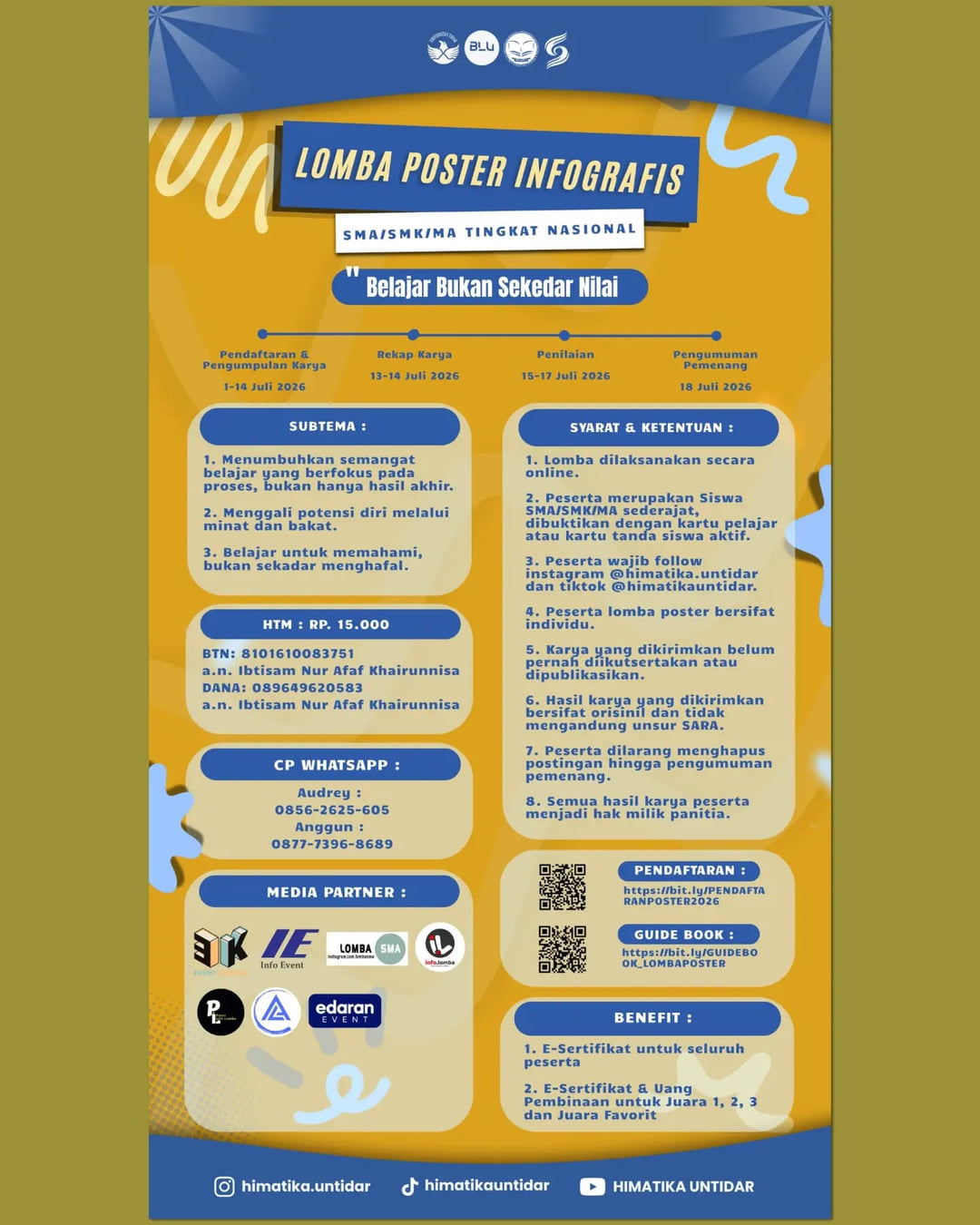 LOMBA POSTER INFOGRAFIS NASIONAL HIMATIKA 2026 - Poster 2