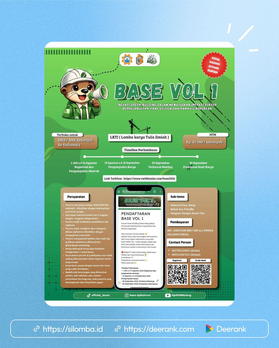 BASE VOL 1 (Lomba Karya Tulis Ilmiah) - Poster 1