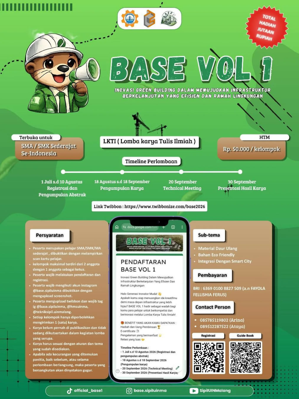 BASE VOL 1 (Lomba Karya Tulis Ilmiah) - Poster 2