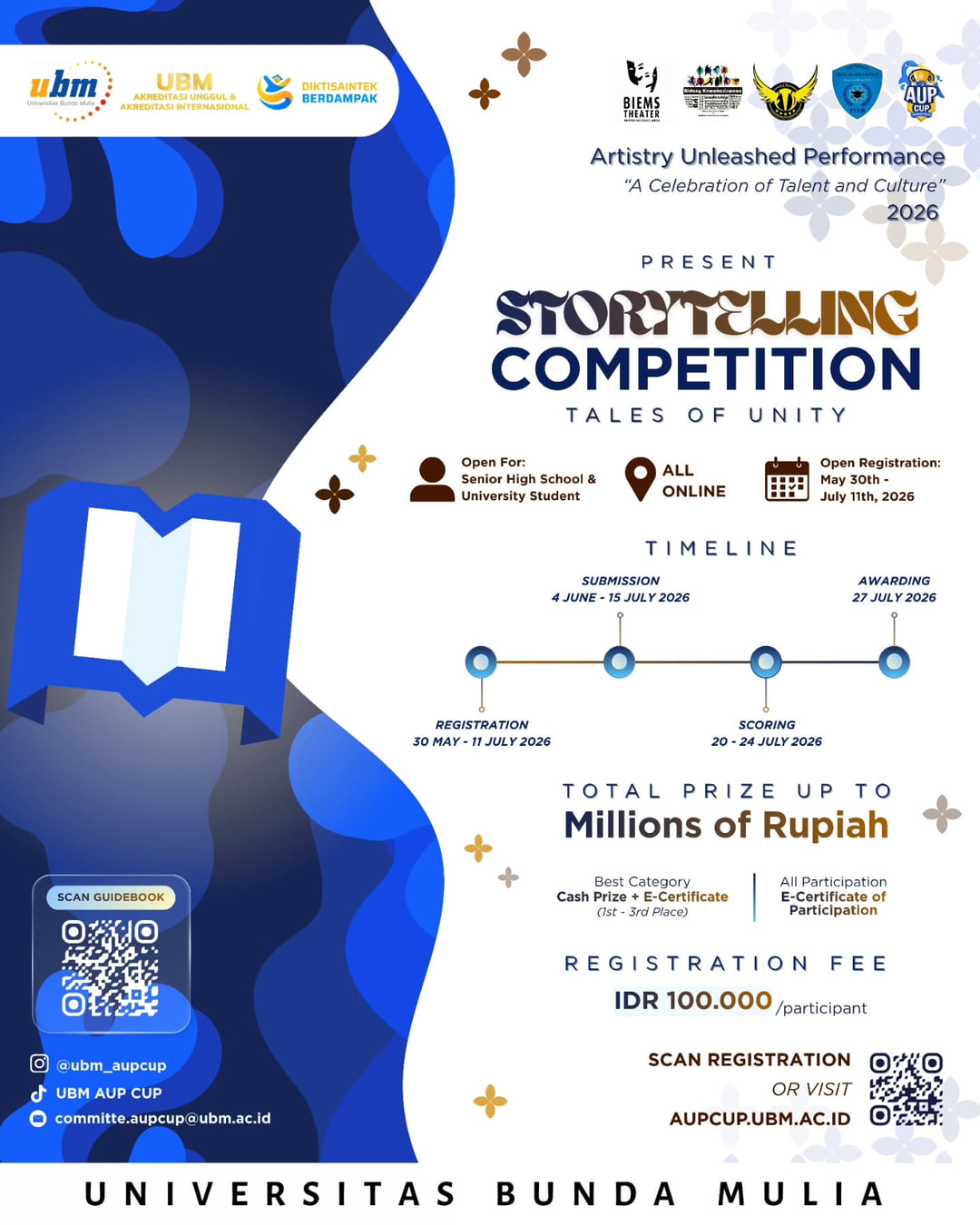STORYTELLING COMPETITION: TALES OF UNITY - UBM AUP CUP 2026 - Poster 2
