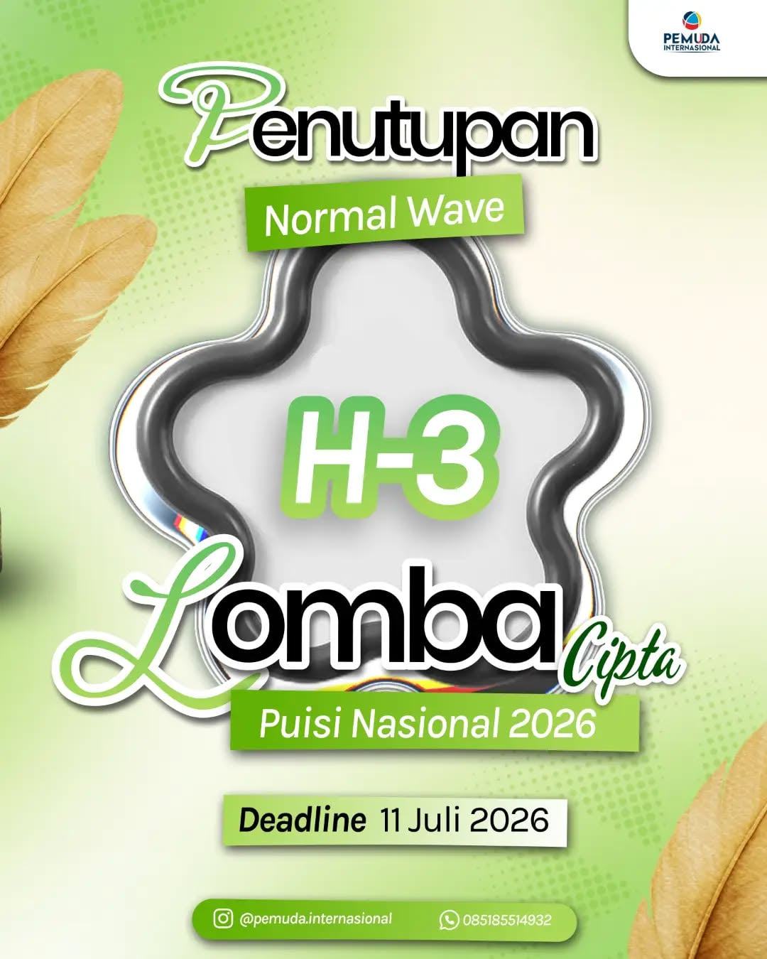 Lomba Cipta Puisi Nasional 2026 - Poster 2