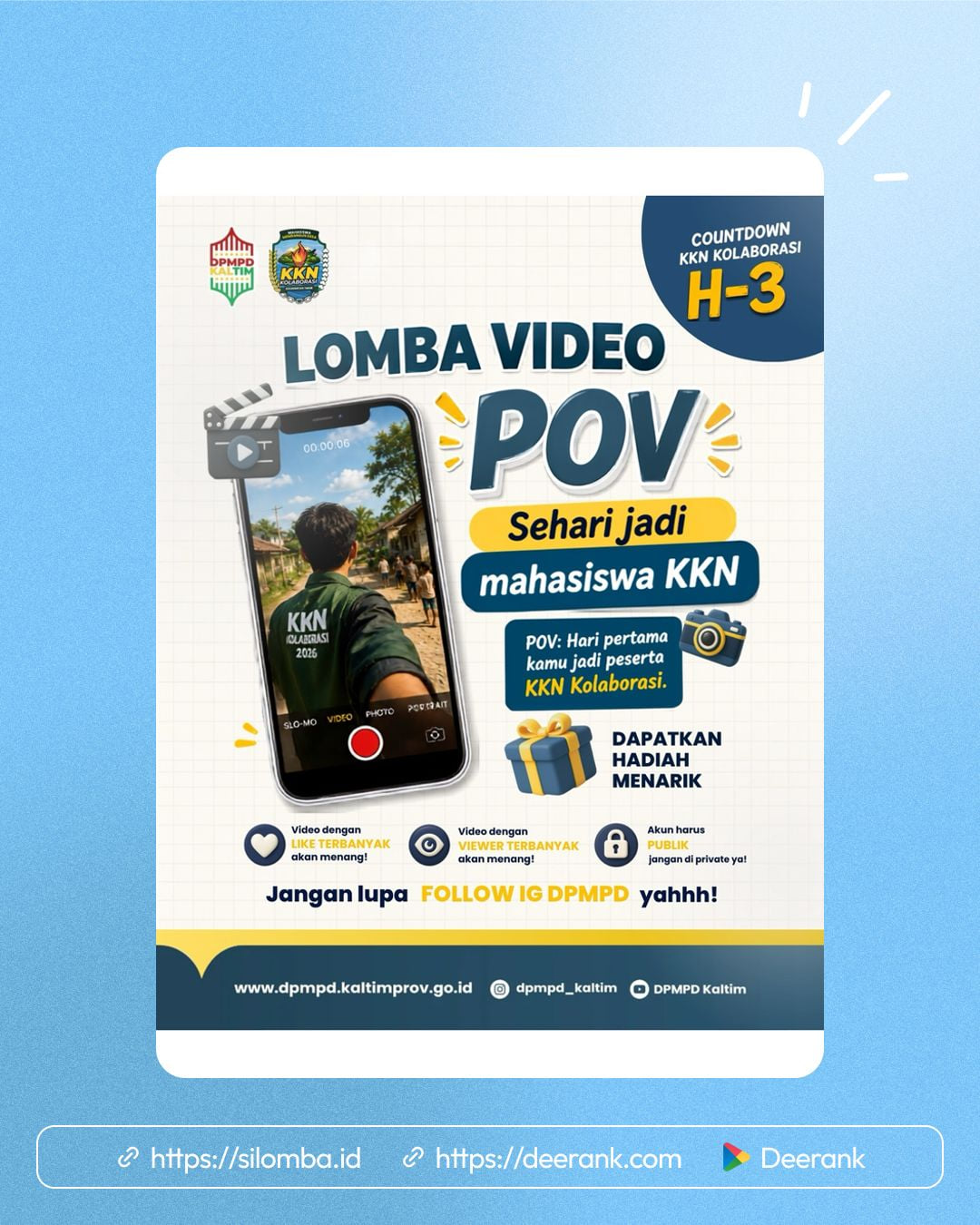 Lomba Video POV Sehari Jadi Anak KKN - Poster 1