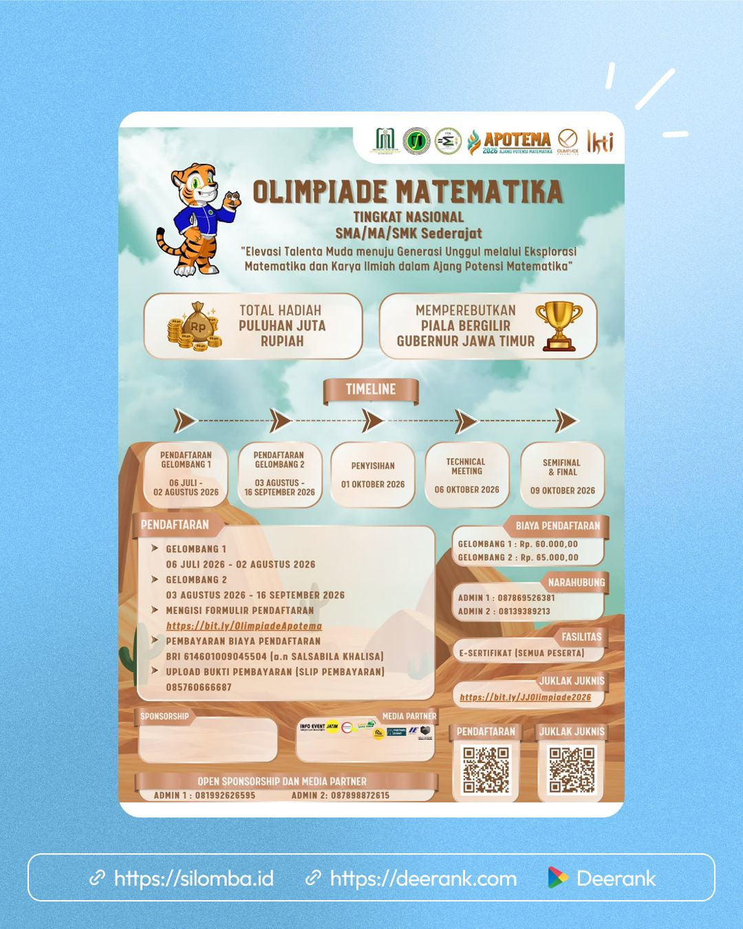 Olimpiade Matematika APOTEMA 2026 - Poster 1