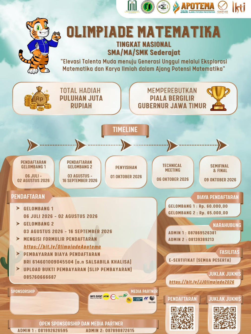 Olimpiade Matematika APOTEMA 2026 - Poster 2