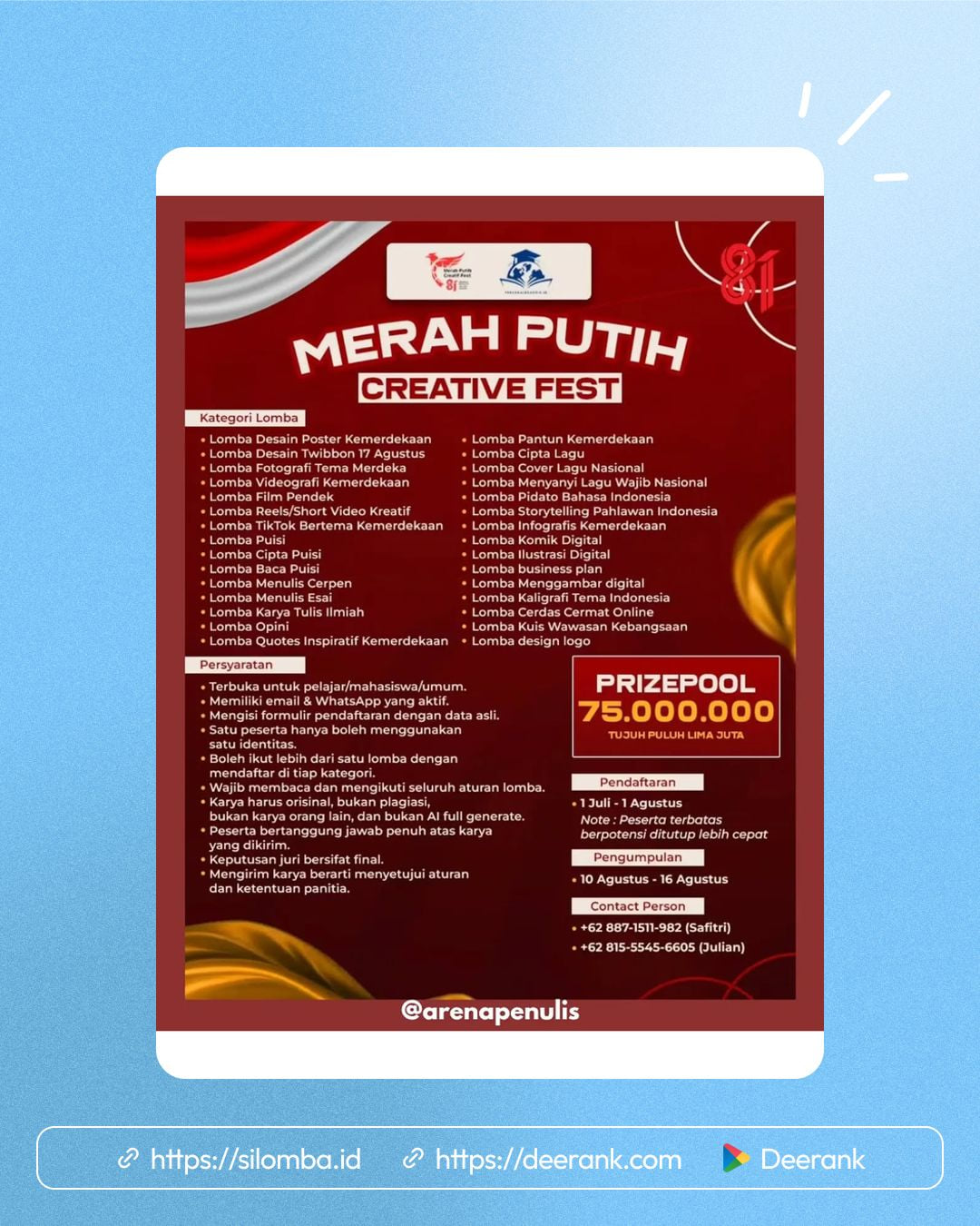 Merah Putih Creative Fest - Poster 1
