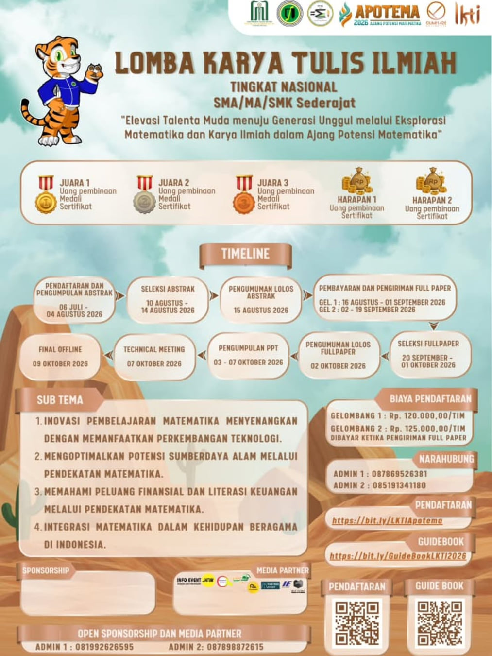 Lomba Karya Tulis Ilmiah APOTEMA 2026 - Poster 2