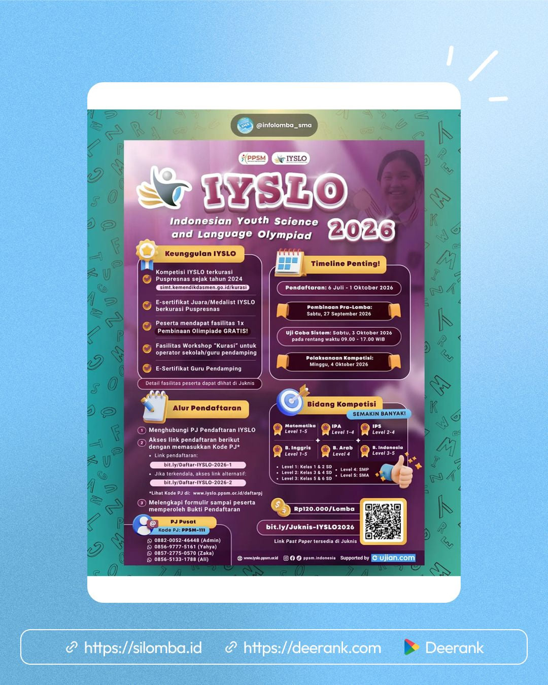 Indonesian Youth Science and Language Olympiad (IYSLO) 2026 - Poster 1