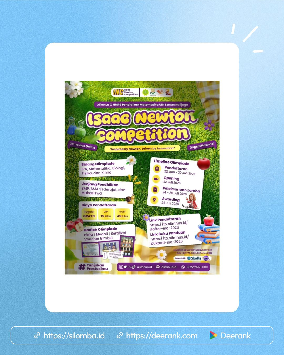 Isaac Newton Competition 2026 - Poster 1