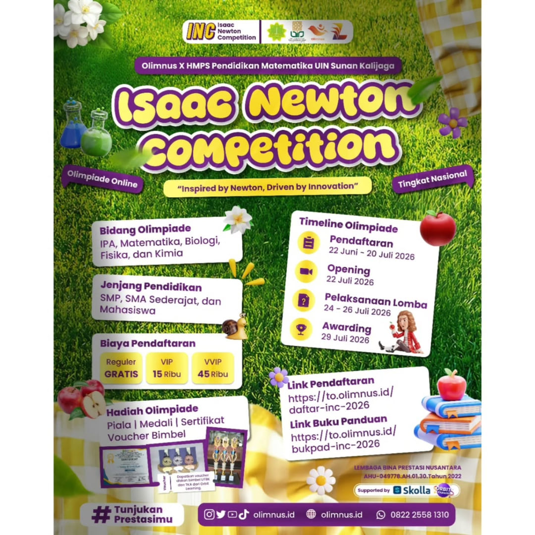Isaac Newton Competition 2026 - Poster 2