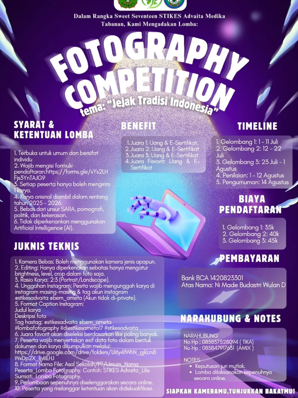 Sweet Seventeen STIKES Advaita Medika Tabanan (Infographic and Photography Competition) - Poster 2