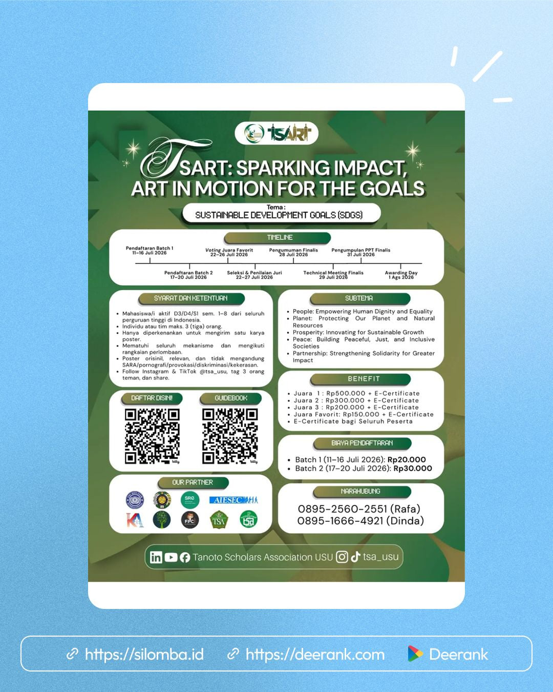 LOMBA DESAIN POSTER TSArt USU 2026 - Poster 1