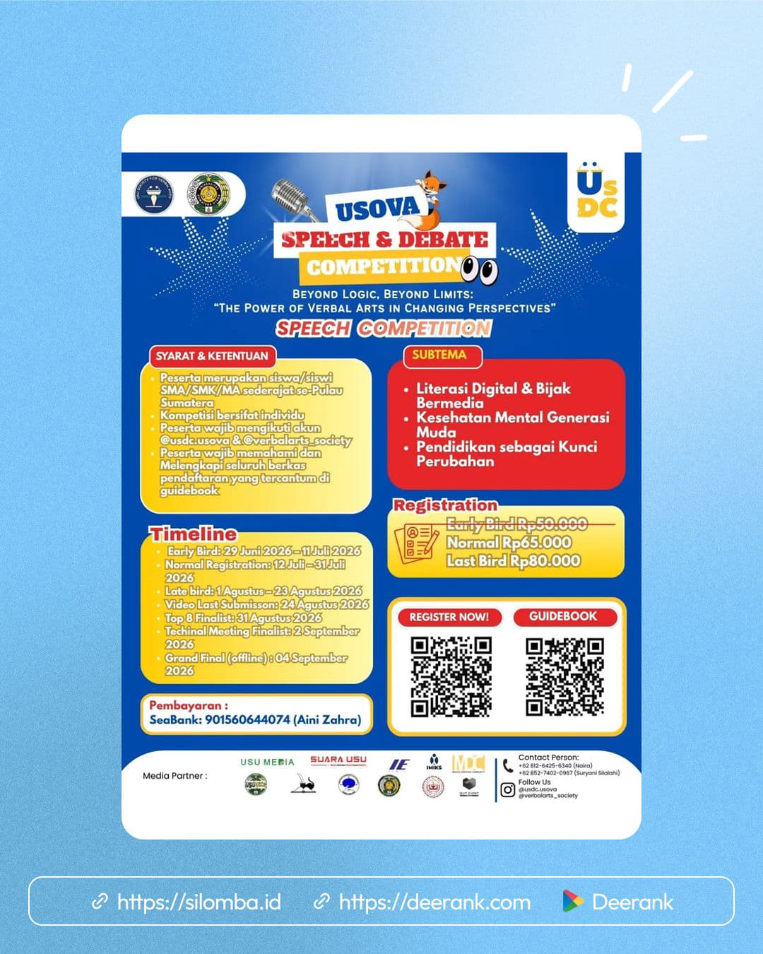 USOVA Speech Competition 2026 - Poster 1