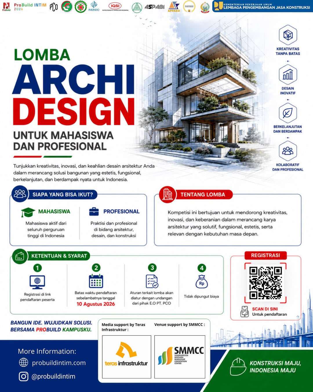 Lomba Archi Design ProBuild Kampusku 2026 - Poster 2