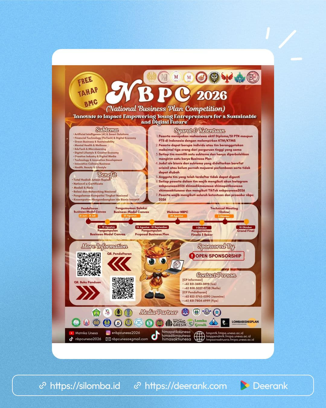 National Business Plan Competition (NBPC) 2026 - Poster 1