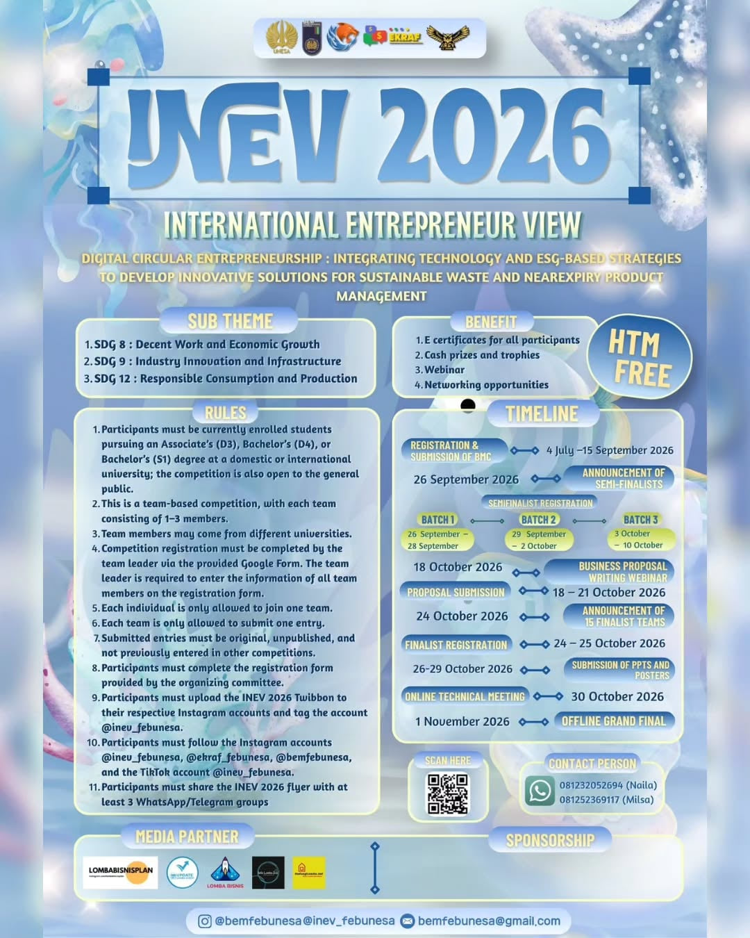 INTERNATIONAL ENTREPRENEUR VIEW (INEV) 2026 - Poster 2