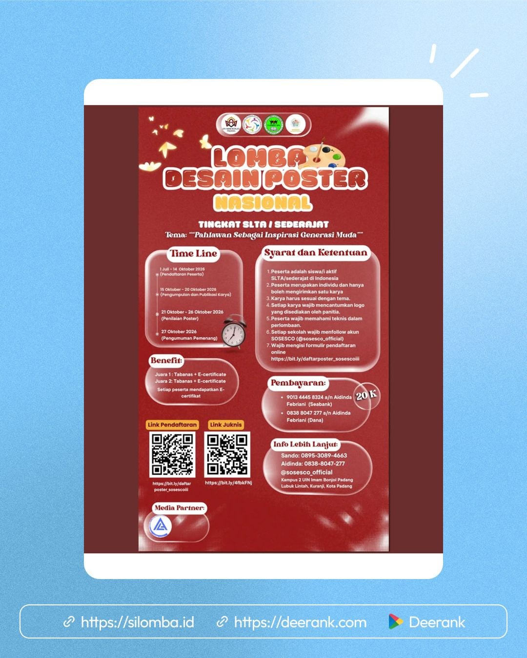 Lomba Desain Poster Nasional SOSESCO III 2026 - Poster 1