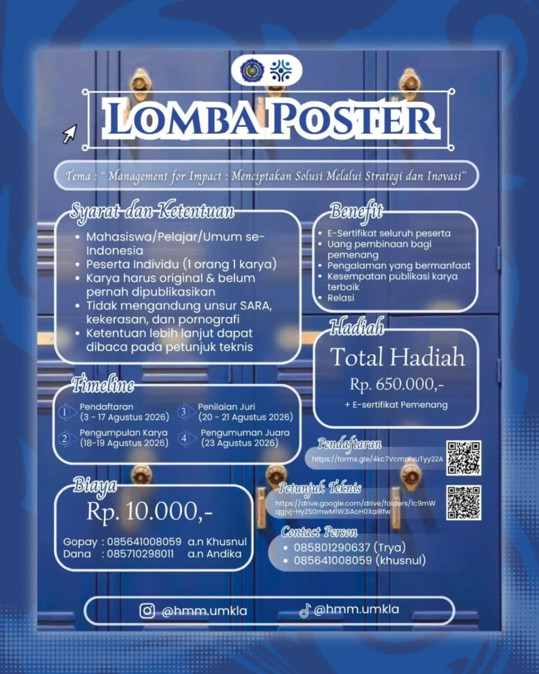 Lomba Poster Management for Impact: Menciptakan Solusi Melalui Strategi dan Inovasi - Poster 2