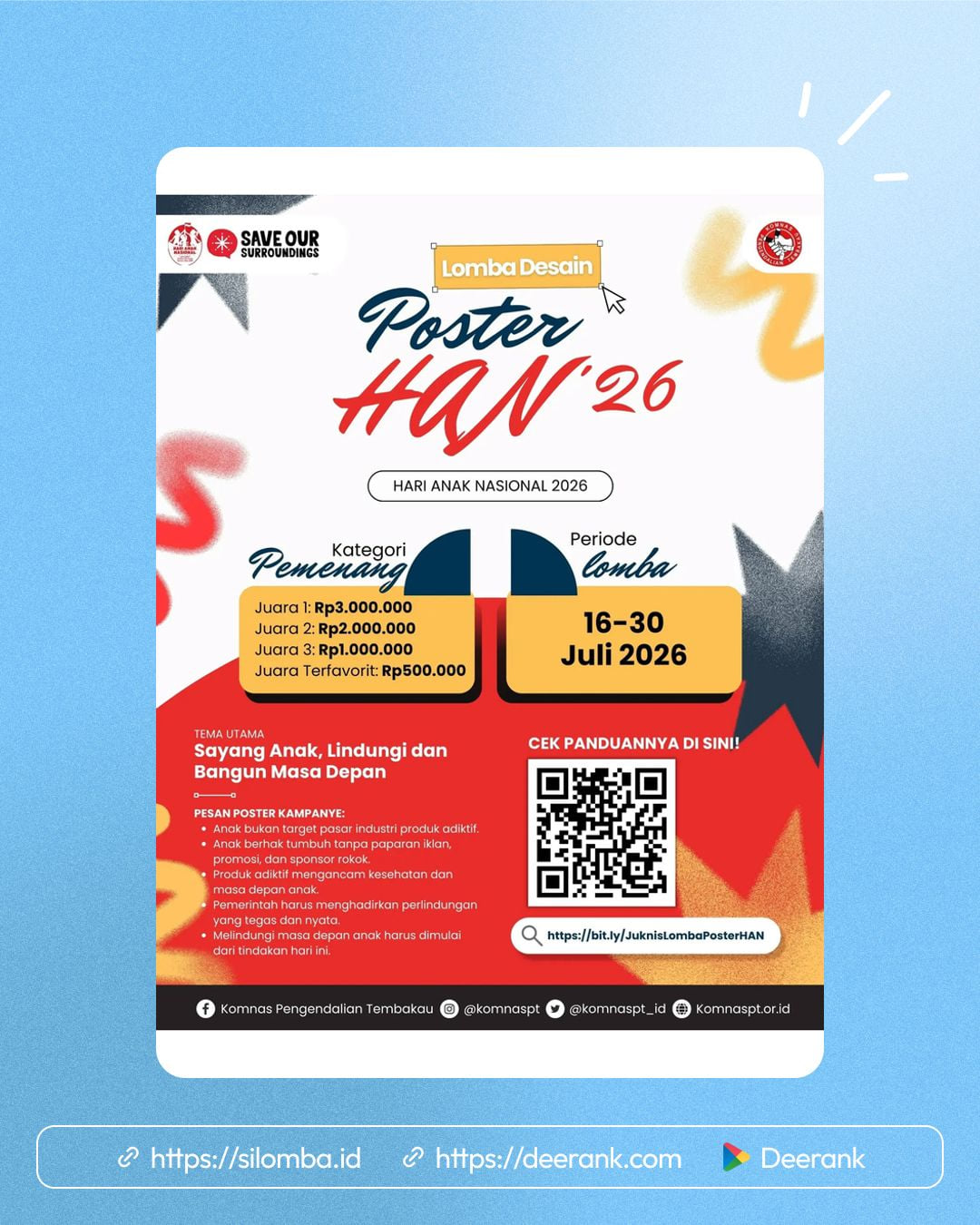 Lomba Desain Poster Hari Anak Nasional 2026 - Poster 1