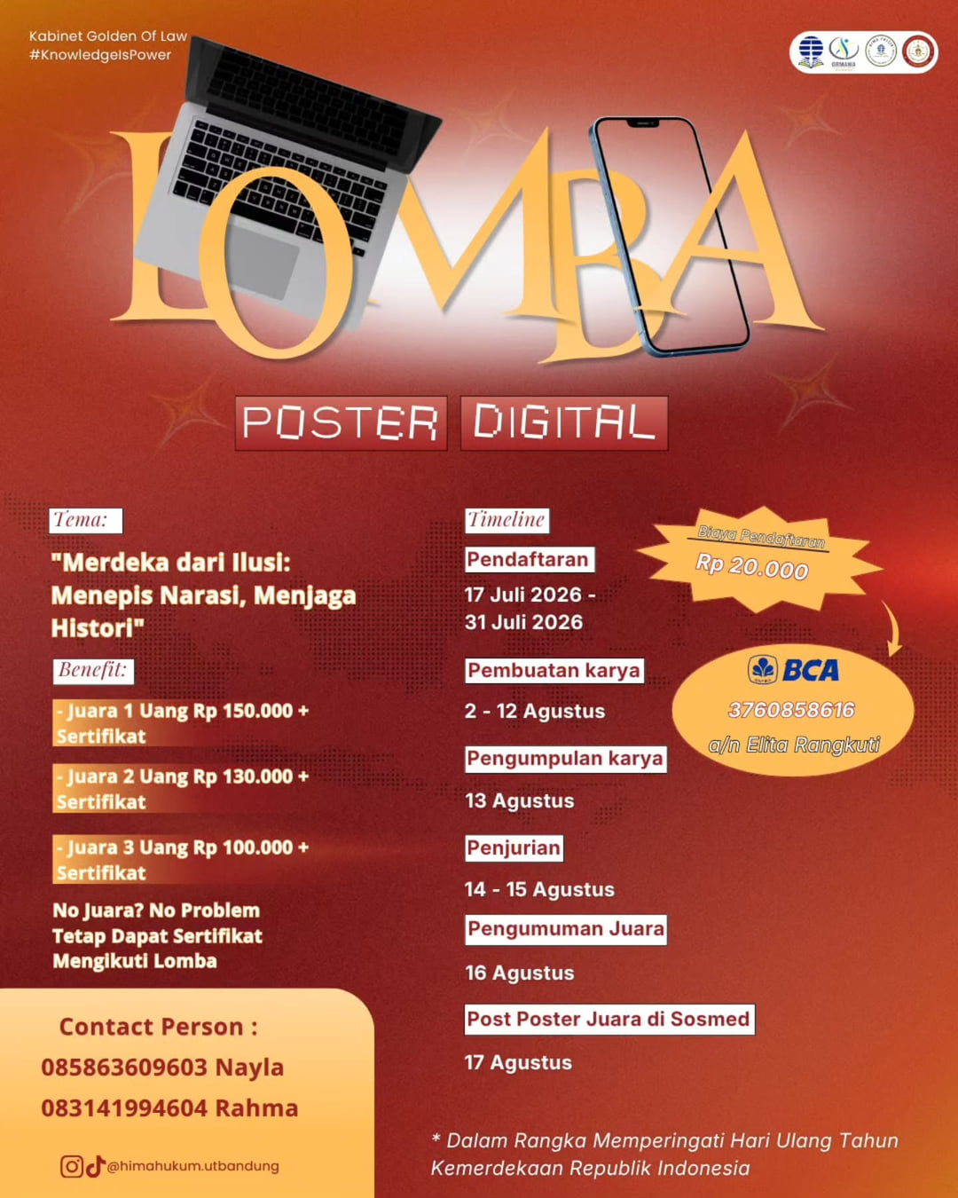 Lomba Poster Digital HIMA Hukum - Poster 2