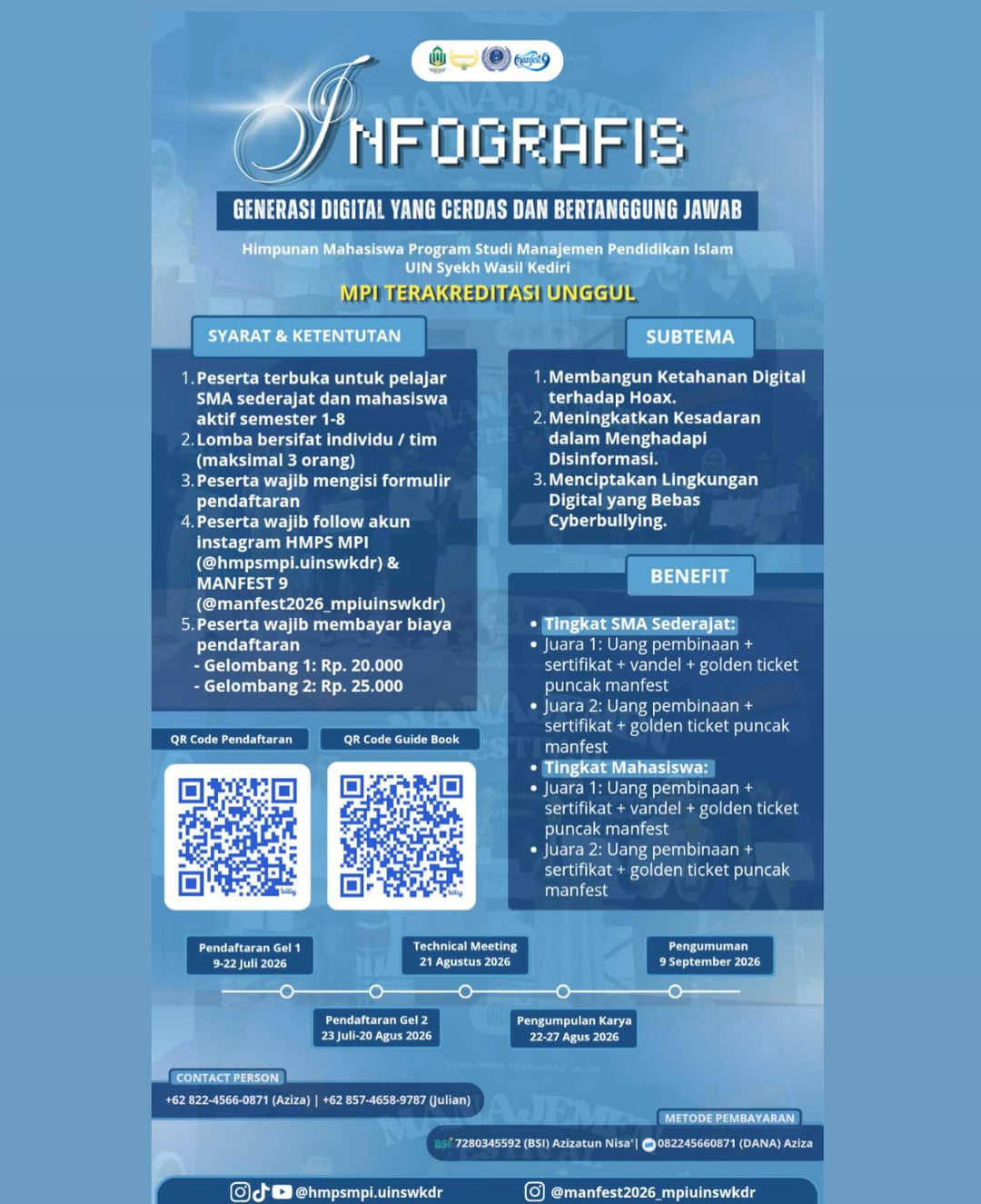 KOMPETISI INFOGRAFIS MANFEST 2026 - Poster 2