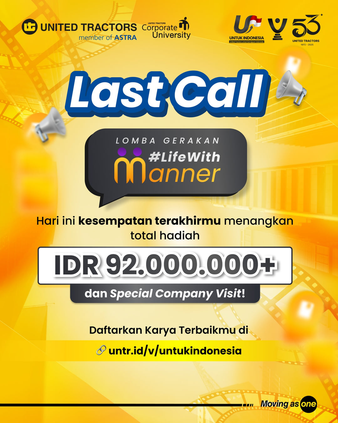 Lomba Gerakan #LifeWithManner - Poster 2