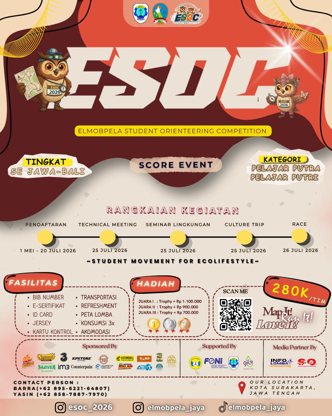 ESOC 2026 - ELMOBPELA Student Orienteering Competition - Poster 2