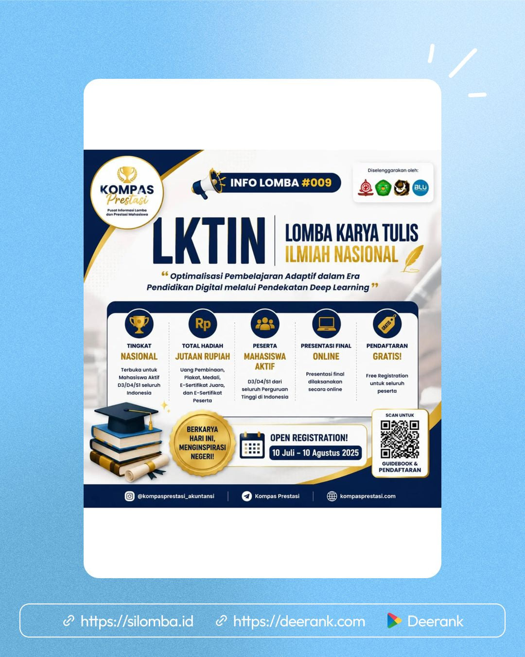 Lomba Karya Tulis Ilmiah Nasional (LKTIN) 2026 - Poster 1