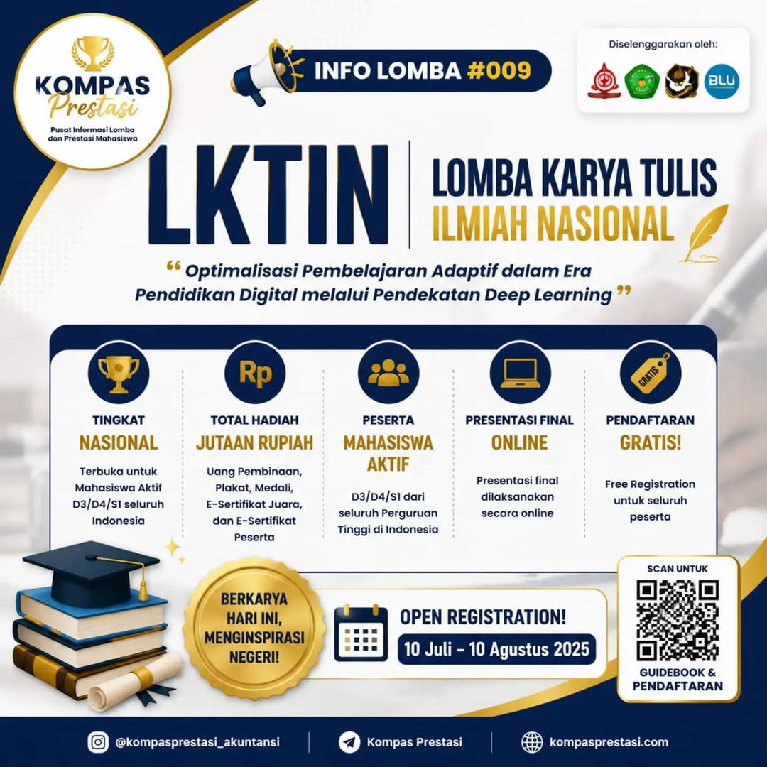 Lomba Karya Tulis Ilmiah Nasional (LKTIN) 2026 - Poster 2