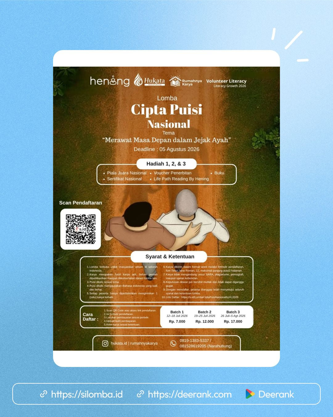 Lomba Cipta Puisi Nasional 2026 - Poster 1