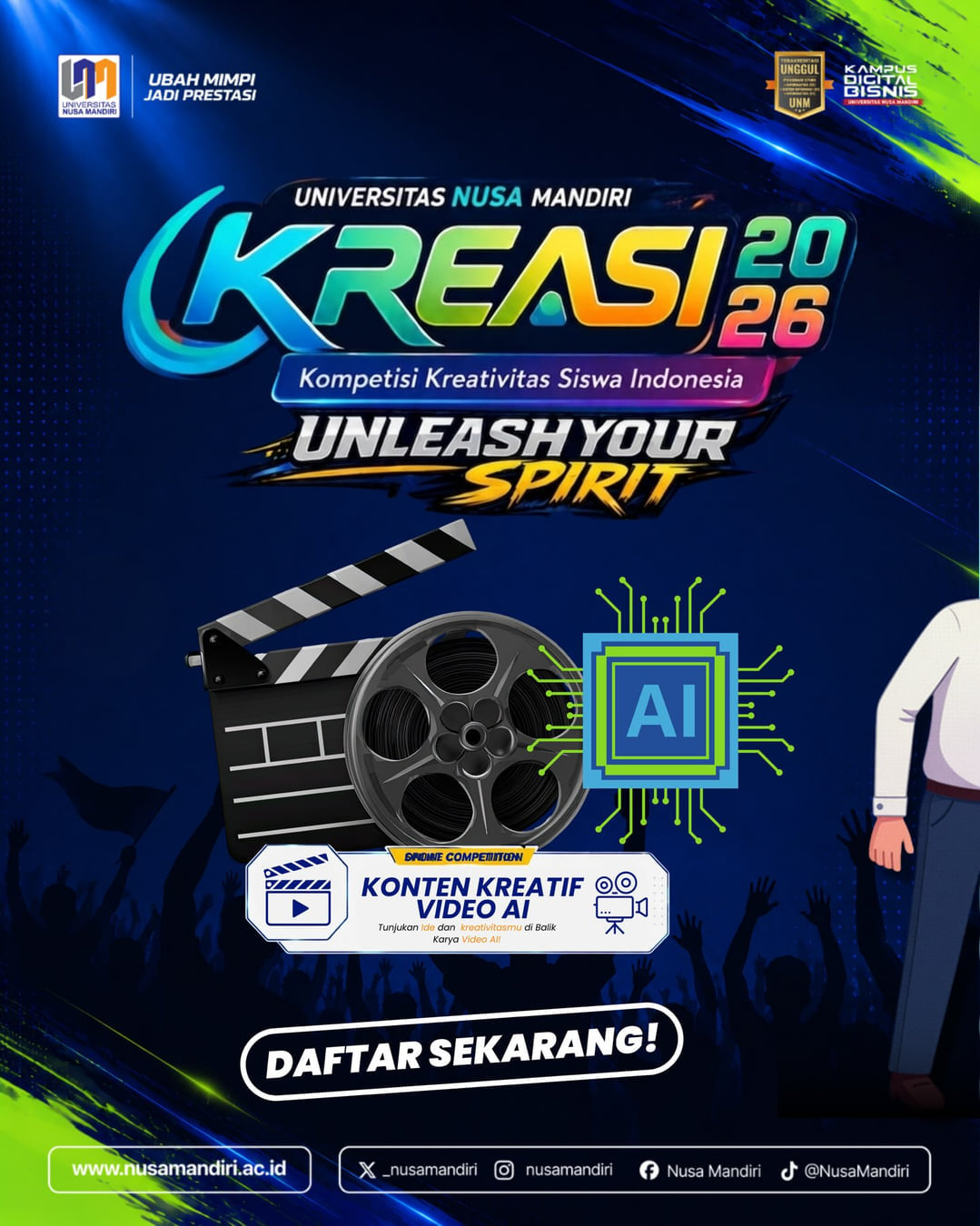 Konten Kreatif Video AI KREASI UNM 2026 - Poster 2